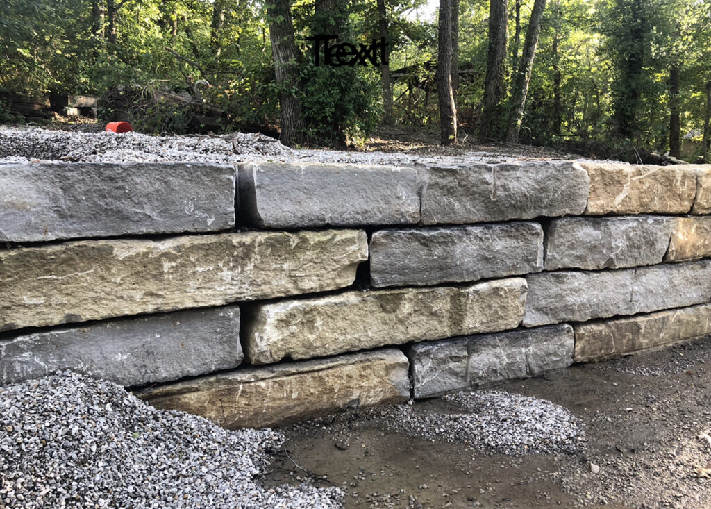 Tan/Brown/Gray limestone block